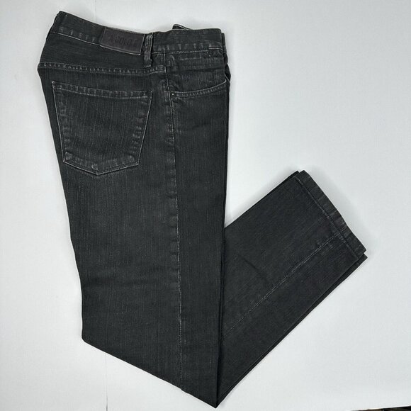 AGOLDE Women's Black Mid-Rise Straight Fit Luxury Designer Jeans W32-33/L28‎ - Picture 3 of 14